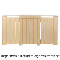 Image shown is medium-large radiator cabinet, External Dimensions: (W)1095-1405 x (H)904 x