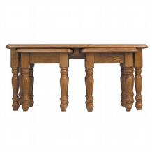 Unbranded Farmhouse Pine Nest of Tables Large