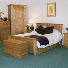 Unbranded Farmhouse Pine Panel Bed 5ft