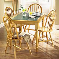 Farmhouse Tile Top Table & Four Chairs