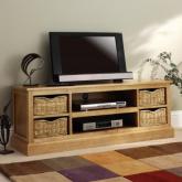 Unbranded Farmhouse Widescreen TV Unit Natural