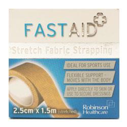 Unbranded Fast Aid Stretch Fabric Strapping 2.5cm x 1.5m