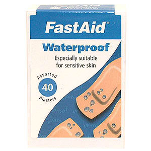 Fastaid Waterproof Plasters Assorted - Size: 40