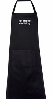 Fat Bloke Cooking ApronThe fat bloke cooking apron is slightly more polite than the Prick with a fork Apron however I feel it might provoke the same reaction!The fat bloke cooking apron is a black, high quality apron with white writing over the front