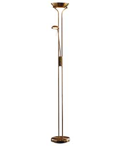 Unbranded Father and Child Painted Floor Lamp - Antique