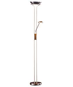 Unbranded Father and Child Uplighter Floor Lamp - Brushed