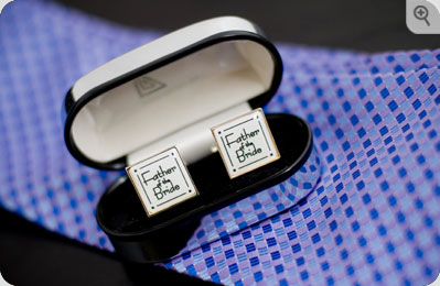 Unbranded Father of the Bride Cufflinks and Engraved Box