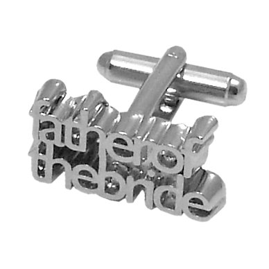 Unbranded Father of the bride word cufflinks