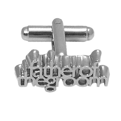 Unbranded Father of the groom word cufflinks