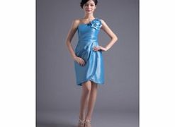 Unbranded Fathinable Asymmetrical One-shoulder 3D-flower