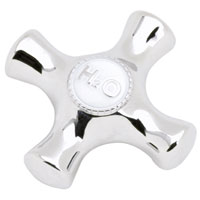 Faucet Knob With Ceramic Insert Polished Chrome