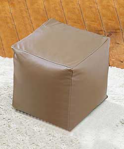 Faux Leather Beancube Cover - Caramel