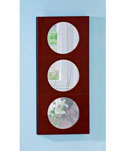 One length faux leather with 3 circles.Wall mounting.Size 114 x 50cm.