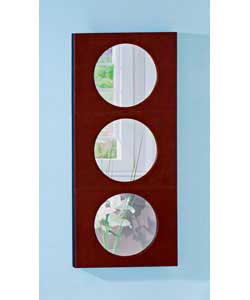 Unbranded Faux Leather Circles Mirror