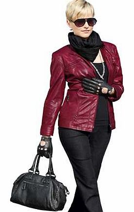 Unbranded Faux Leather Zip Jacket