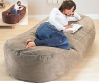 Faux Suede Bean Bag Lounger