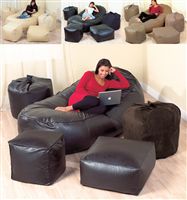 Faux Suede Bean Bag