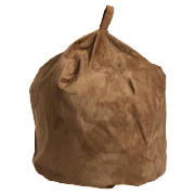 Unbranded Faux Suede Large Bean Bag, Caramel