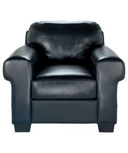 Favara Leather Chair - Black