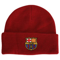 Unbranded FC Barcelona Crest Beanie - Red.