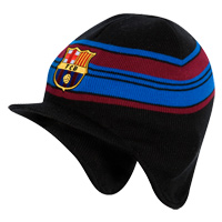 Unbranded FC Barcelona Dog Ear Hat - Red/Blue/Black.
