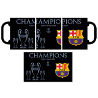 Unbranded FC Barcelona UCL Three Trophy Champions Mug.