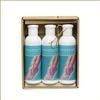 Unbranded Feet First Boxed Set: 3 x 200mls - outer box H 17cm W 16cm D 5 - Aqua and White