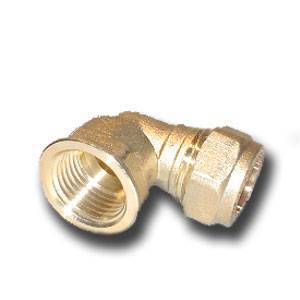 Unbranded Female Iron Elbow 22mmx1/2``  Compression Fitting