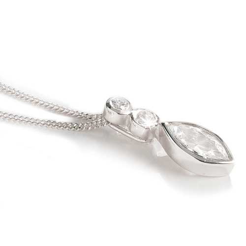Unbranded Femme Petale Marquise Drop Pendant