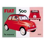 Fiat 500 tribute plaque