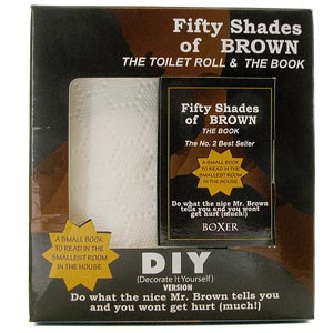 Unbranded Fifty 50 Shades of Brown Toilet Roll and Book