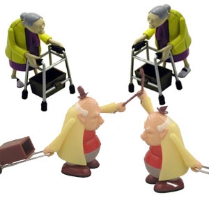 Unbranded Fighting Grandads and Racing Grannies Twin Pack