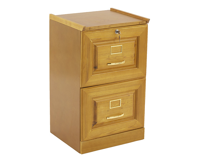 Unbranded Filing Cabinet, 2 Drawer Oak