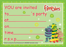 Unbranded Fimbles, invites pk 20