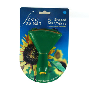 Seedspray is a specially designed  fan-shaped sprayhead for the gentle spraying of seed beds  seed t