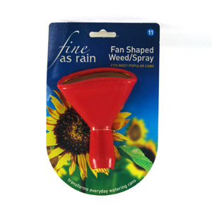 Weedspray is a specially designed fan-shaped sprayhead designed for applying liquid and water solubl