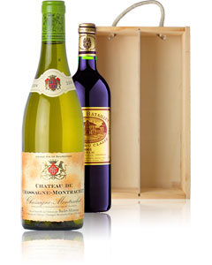 Fine Wine Double Wooden-boxed 2 bottle Gift Pack (2x75cl)