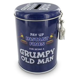 Unbranded Fines for Grumpy Old Man Savings Tin