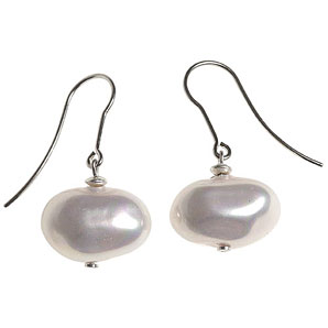 Finesse Big Pearl Earrings- Pink