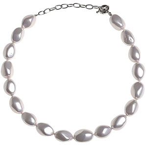 Finesse Big Pearl Necklace- Pink