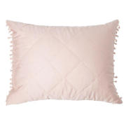 Unbranded Finest Beaded Cushion, Chalk Pink