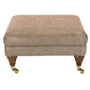 Unbranded Finest Bloomsbury Chenille Footstool, Stone