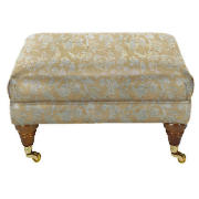 Unbranded Finest Bloomsbury Jacquard Footstool, Duck Egg