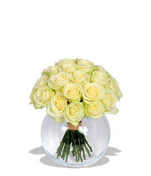 Unbranded Finest Bouquets - Mass of White Roses