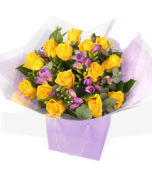Unbranded Finest Bouquets - Roses and freesias