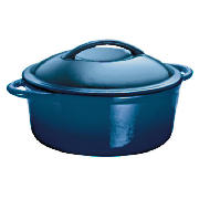 Unbranded Finest Cast Iron Stockpot Blue 22 cm