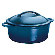 Unbranded Finest Cast Iron Stockpot Blue 24 cm