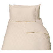 Unbranded Finest Circle Jacquard Double Duvet Set, Cream