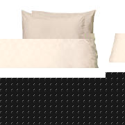 Unbranded Finest Circle Jacquard Single Duvet Set, Cream