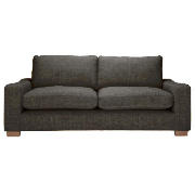Unbranded Finest Dakota Large Linen Sofa, Chocolate